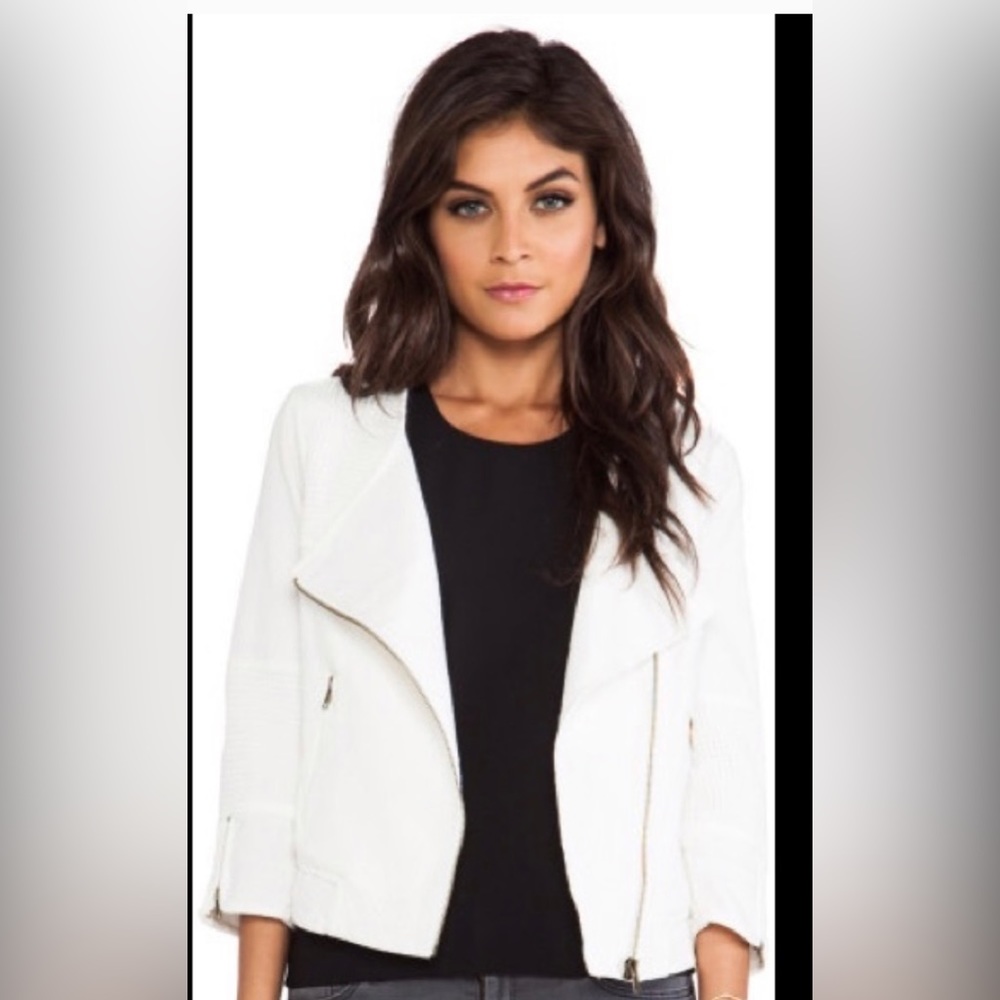 Sanctuary white 3/4 sleeve jacket